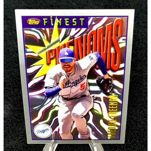 Los Angeles Dodgers Freddie Freeman Finest and Numbered Inserts - Picture 10 of 11